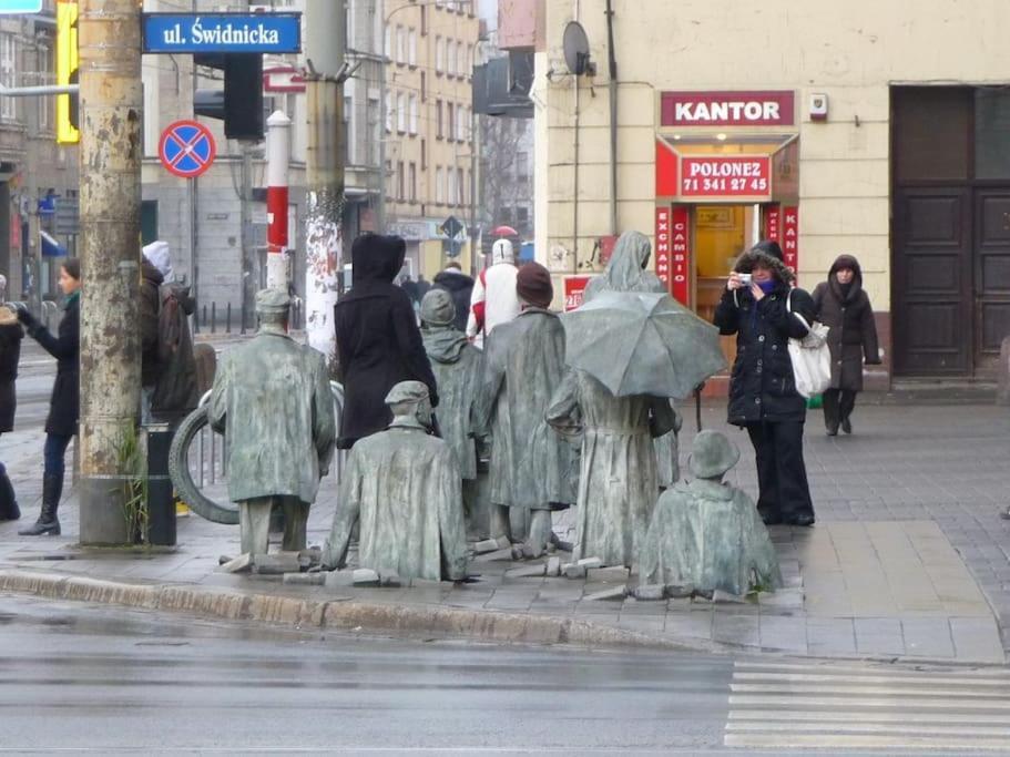 ヴロツワフRynek Pod Fredraアパートメント エクステリア 写真